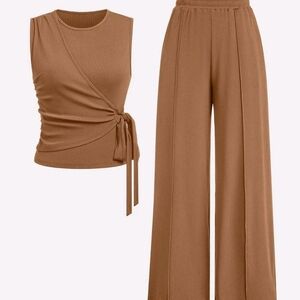Elegant Tan Women's Jumpsuit